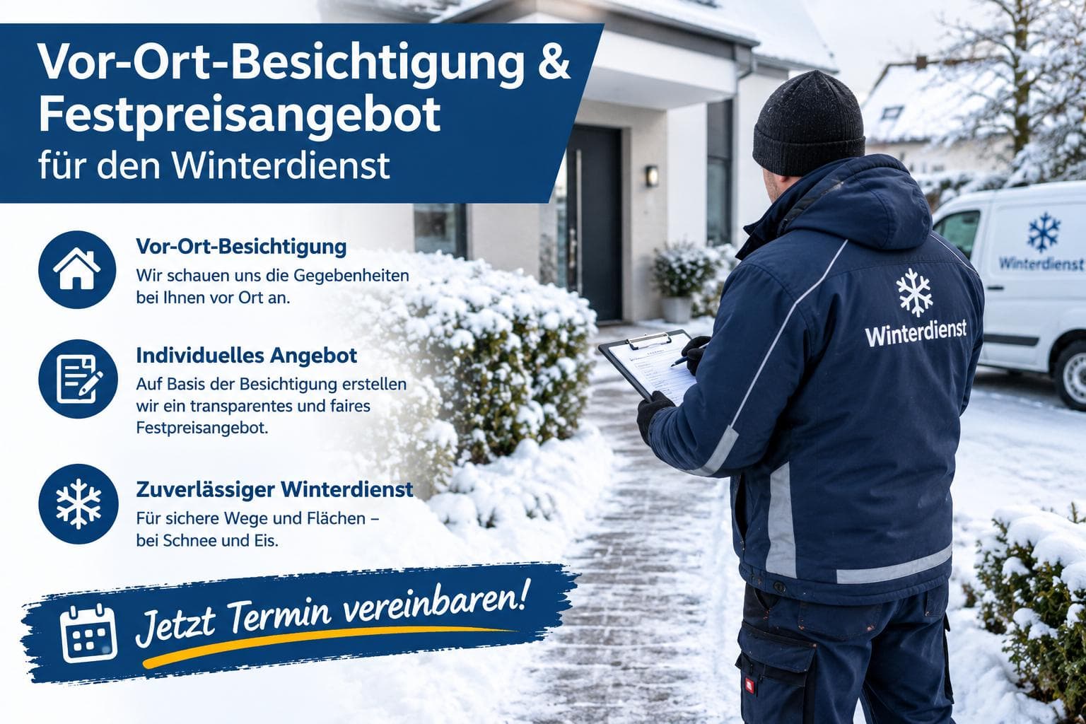 Vor-Ort-Besichtigung & Festpreisangebot